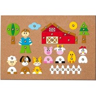 Kreativni set s pločom, čavlićima i čekićem