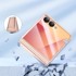 Futrola za Samsung Galaxy Z Flip7 5G, PC futrola, sa staklom, zlatna