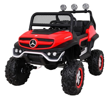 Auto na akumulator MERCEDES BENZ UNIMOG S, crveni