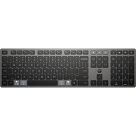 HP Tipkovnica 725 Multi-Device Rechargeable Wireless Keyboard, bežična/Bluetooth, crna