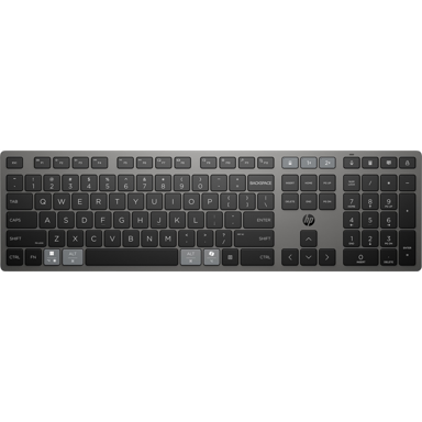 HP Tipkovnica 725 Multi-Device Rechargeable Wireless Keyboard, bežična/Bluetooth, crna