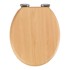 WENKO Sjedalo za toalet s lakim zatvaranjem Beech Nature, 43 x 37 cm