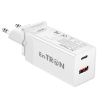 EN-TRON Punjač YZ65W, PD, 65 W, QC 3.0 USB + tip C, bijeli