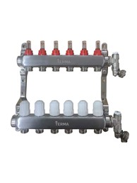 TERMA Podno razdjelnik Plus, s mjeračima protoka, 6 krugova