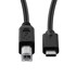 USB-C kabel, na USB 2.0 B, 1,8 m