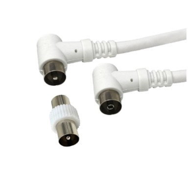 GBC Antenski kabel adapter Kon.el.Co, 9.5 mm, M/M, 1,5 m, bijeli