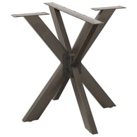 Noge blagovaonskog stola u obliku pauka 85x85x72–73 cm, čelik, crne