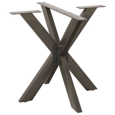 Noge blagovaonskog stola u obliku pauka 85x85x72–73 cm, čelik, crne
