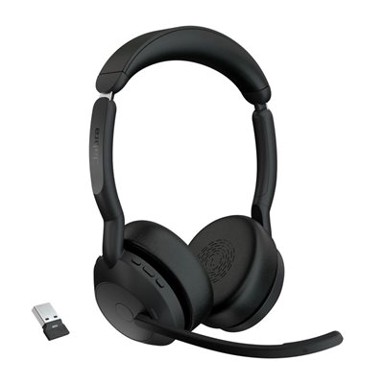 JABRA Slušalice Evolve2 55 UC, crne, Link380a, on-ear, Stereo, USB, BT