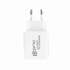 PRIO Zidni punjač, Fast Charge, 20W, PD (USB C) + QC3.0 (USB A), bijeli