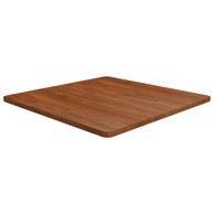 Četvrtasta stolna ploča tamnosmeđa 80x80x2,5 cm tretirani hrast