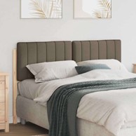 Tapecirano uzglavlje Smeđa i taupe 140 cm Čvrsto borovo drvo