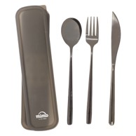 PREMIER HOUSEWARES Set pribora za jelo 3 kom Mimo, od nehrđajućeg čelika, crni