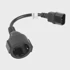 LANBERG Adapter CA-C14E-10CC-0018-BK power cable C14 coupler