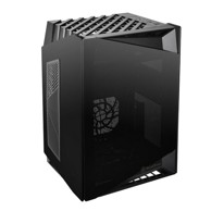 SILVERSTONE Kućište SST-LD03B-AF Lucid, mini tower, Mini-ITX, crno