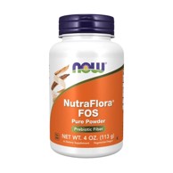 NOW NutraFlora FOS prah, 113 g