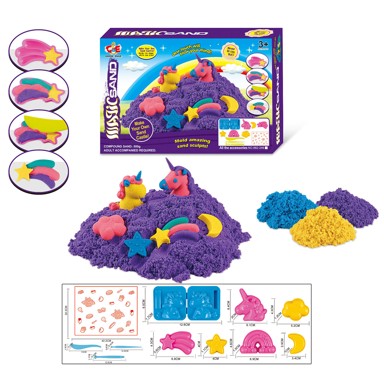 Set kinetički pijesak Jednorog, 500 g