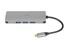 IBOX Docking stanica IUH3RJ4K, USB-C, 3x USB-A, 1x HDMI, 1x SD/microSD, 1x USB-C PD, 1x ethernet, srebrni