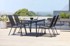MODERNHOME Set od 2 vrtne stolice, crne