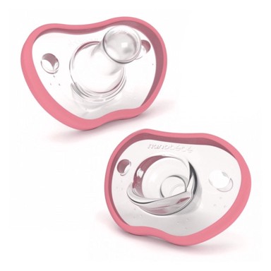 NANOBEBE Duda varalica Flexy, silikon, 2 kom, roza