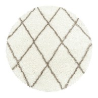 AYYILDIZ CARPETS Krem okrugli tepih ø 120 cm Alvor 