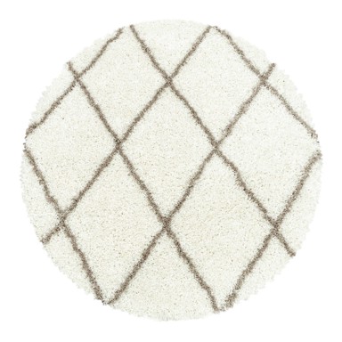 AYYILDIZ CARPETS Krem okrugli tepih ø 120 cm Alvor