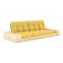 KARUP DESIGN Žuta sklopiva sofa od samta 244 cm Base, 244x110x72 cm