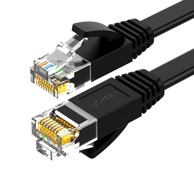 UGREEN Plosnati LAN patch kabel RJ45 Cat 6, 3 m, crni