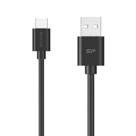 SILICON USB kabel Power LK10AB 1 m USB 2.0 USB-A Micro-USB b, crni