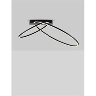 NOVA LUCE Stropna svjetiljka Kiklos NL9248171, LED 42 W, 3000 K, 1923 lm, crna