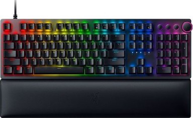 RAZER Tipkovnica Huntsman V2, Purple Linear Optical Switch, RGB, US Layout, USB