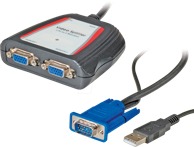 ROLINE VGA Video dvosmjerni razdjelnik, prenosivi (1 ulaz/2 izlaza)