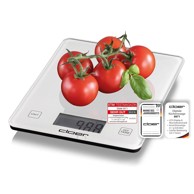 CLOER Digitalna kuhinjska vaga 6871, 10 kg, staklena površina, bijela
