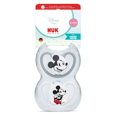 NUK Duda varalica silikon Perfect Match Air 6-18 m 2 kom sort