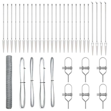 Ograda u obliku heksagona, 1.2x50 m, galvanizirani čelik  