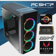 MAGAZINRS Stolno računalo Gaming / AMD Ryzen 5 5600G, 16GB, 1TB SSD, Radeon Graphics, FreeDOS, crna