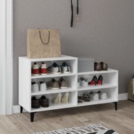 Ormarić za cipele 102x36x60 cm, konstruirano drvo, sjajni bijeli