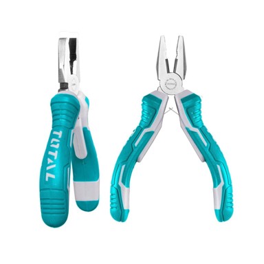 TOTAL Mini kombinirana kliješta One-Stop Tools 115 mm, crvena