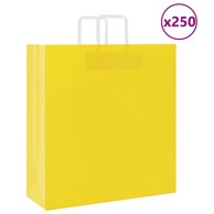 Papirnate vrećice 250 kom s ručkama 45x17x48 cm, žute