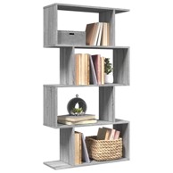 Pregrada / regal za knjige 4 razina sonoma 70x24x129 cm drveni