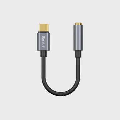 BASEUS Audio/HF/AUX adapter tip C, ženski, sivi, L54 CATL54-0G