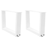 Noge blagovaonskog stola V-oblika 2 kom bijele 50x(30-31,3) cm