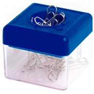 ICO Posuda za spajalice Plus Office, magnetna, 53 x 53 x 43 mm, prozirna