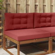 Jastuk za vanjsku sofu set 2 kom, 80 x 80 cm, bordo
