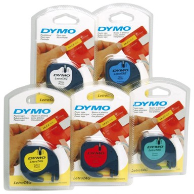 DYMO LetraTag plastična vrpca 91201/91221, 12 mm x 4 m, bijela
