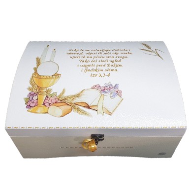 Personalizirana kutija za Prvu sv. pričest, model 12, 25 x 35 x 17 cm