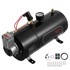 VEVOR Zračni kompresor 12V s spremnikom 0,8 galona 3 L 385x142x200 mm crni
