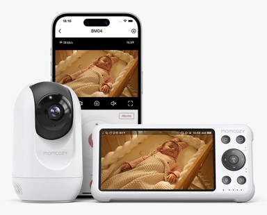 MOMCOZY Video monitor za bebe BM016-WH12BA-A, bijela