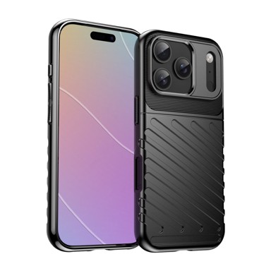 HURTEL Stražnja maskica Thunder, iPhone 17 Pro Max, crna