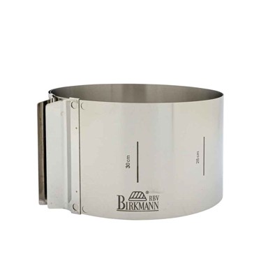 BIRKMANN Obruč za tortu Easy Baking, visina 10 cm, podesiv Ø 18–30 cm